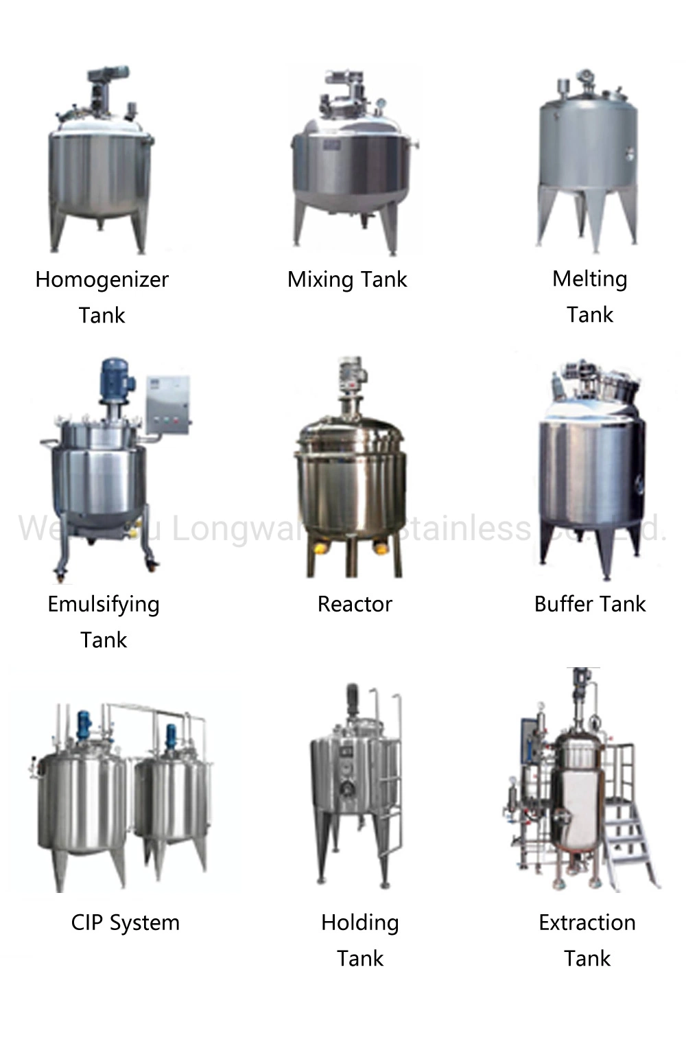 Stainless Steel Sanitary Universal Aseptic Vacuum Soap Vertical Jacketed Storage Tank Bioreactor