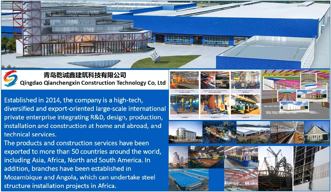 Professional Construction Fast Assemble Prefabricated Light Steel Structure Building