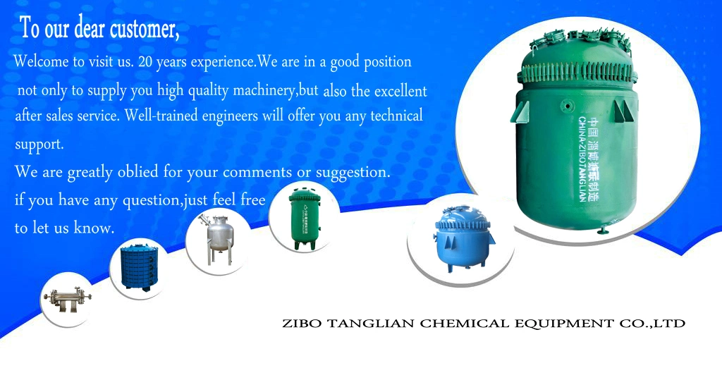 50L-5000L Horizontal Glass Lined Storage Tank for Hydrochloric Acid