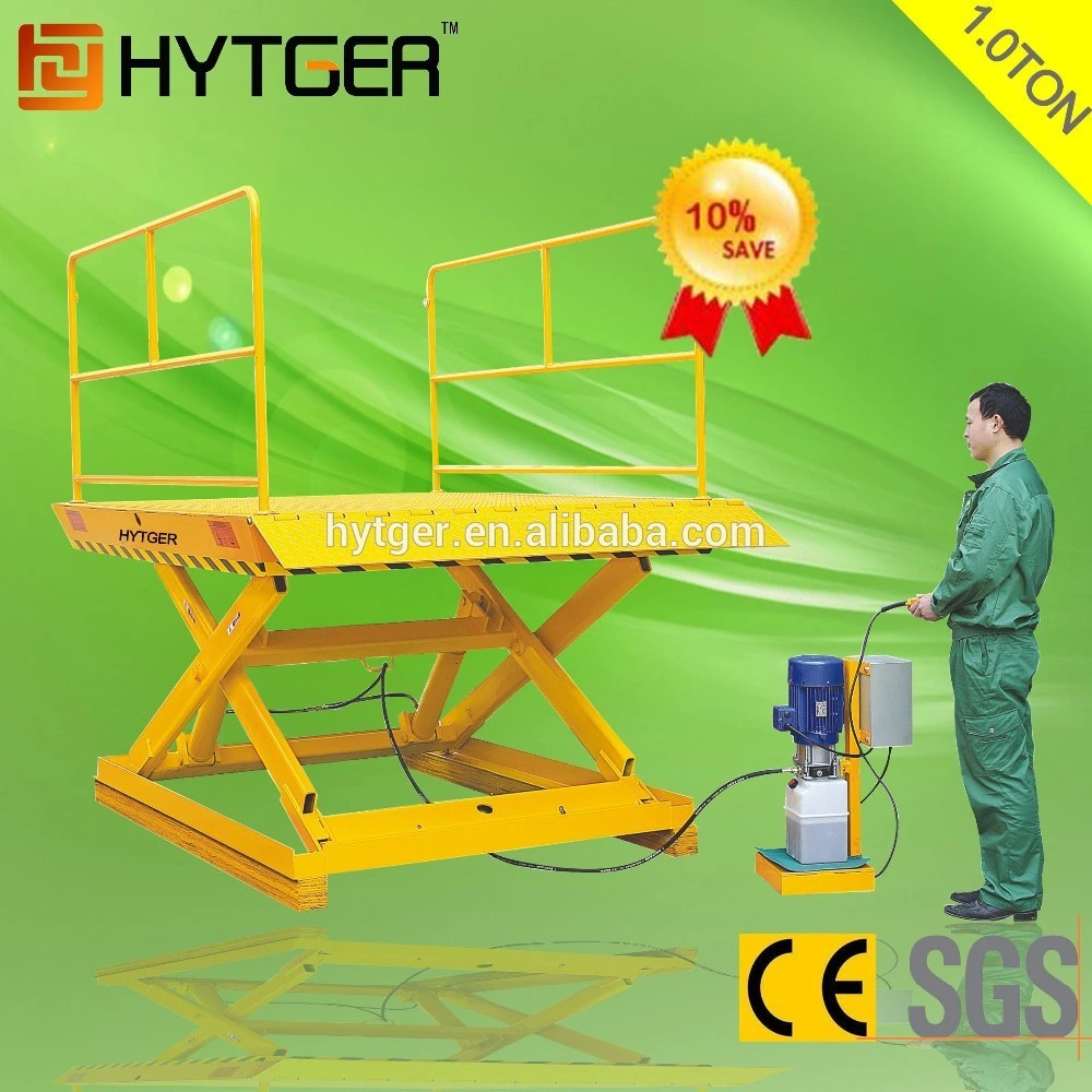 1-10ton Single Scissor Lift Stationary Lift Table Work Platform (SJG2-1.2)