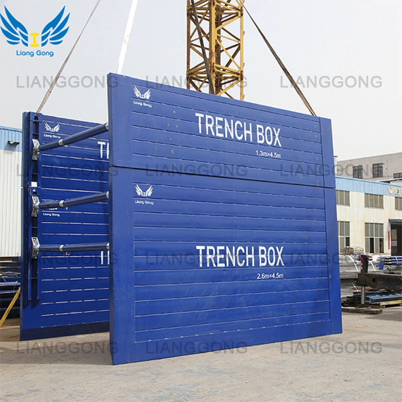 Manufacture Excavation Steel Support Formwork System Trench Shoring/Manhole Box for Pipeline Construction