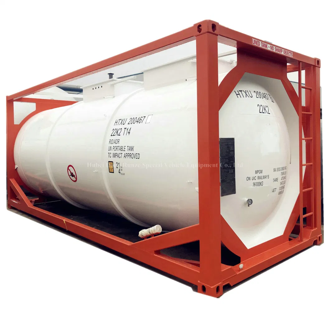 Chemline Lined Tank Customized Swap Body (ISOTANK) for Transport Strongly Acidic Hydrochloric Acid, Sodium Hypochlorite (HCl, NaOH, NaCLO, HF, H3PO4)