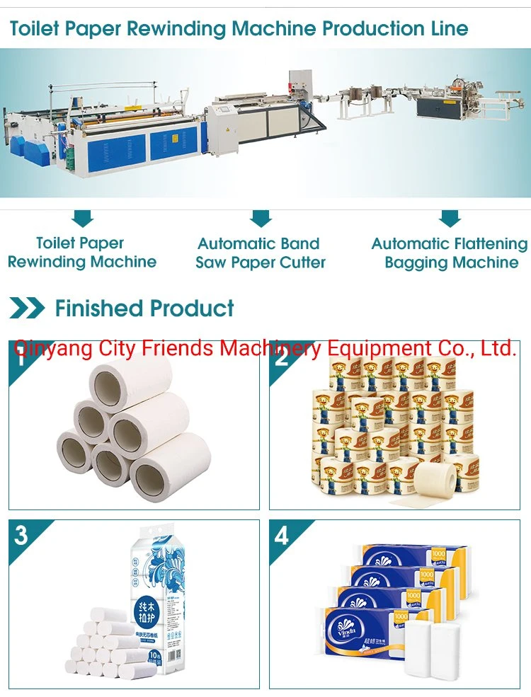 High Speed Automatic Small Business Toilet Tissue Paper Making Machine Full Line with Slitting and Rewinding Machine