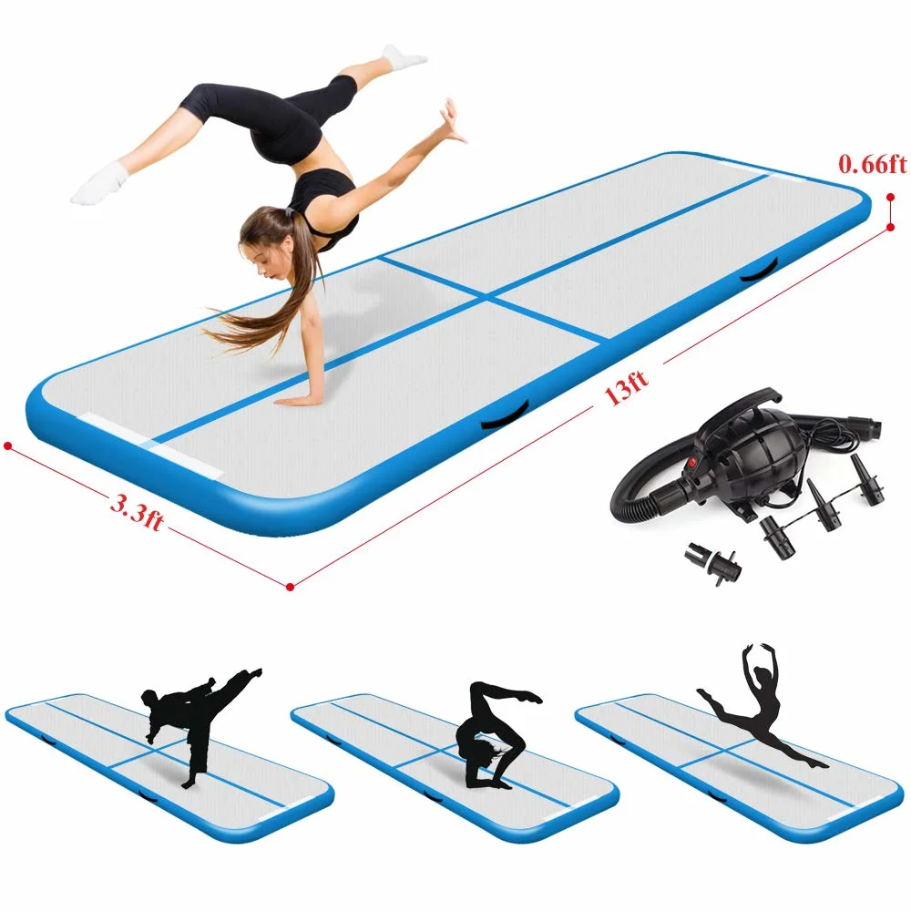 Air Gymnastics Tumbling Mat &amp; Home Fitness Gymnastics Floor Tumbling Mat &amp; Inflatable Air Track Mat