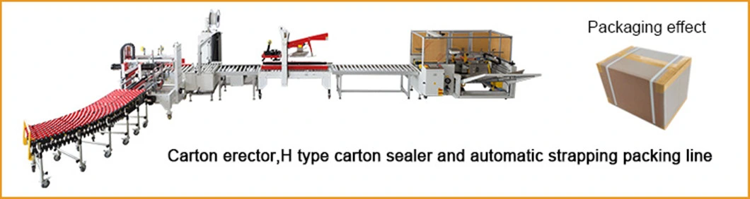 China Products/Suppliers. Automatic PP Tape Carton/Case /Box Strapper/Strap/Strapping Machine with Erecting Sealing Labelling Palletizing System for Packing /PA