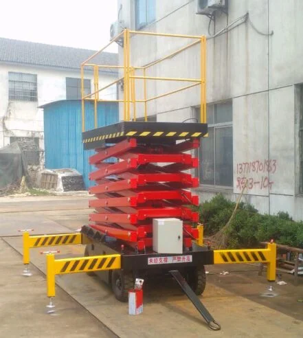 1-10ton Single Scissor Lift Stationary Lift Table Work Platform (SJG2-1.2)