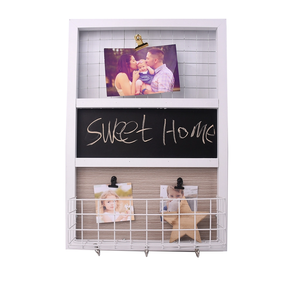 Multifunctional Clip Frame with Blackboard and Hook for Home Decoration