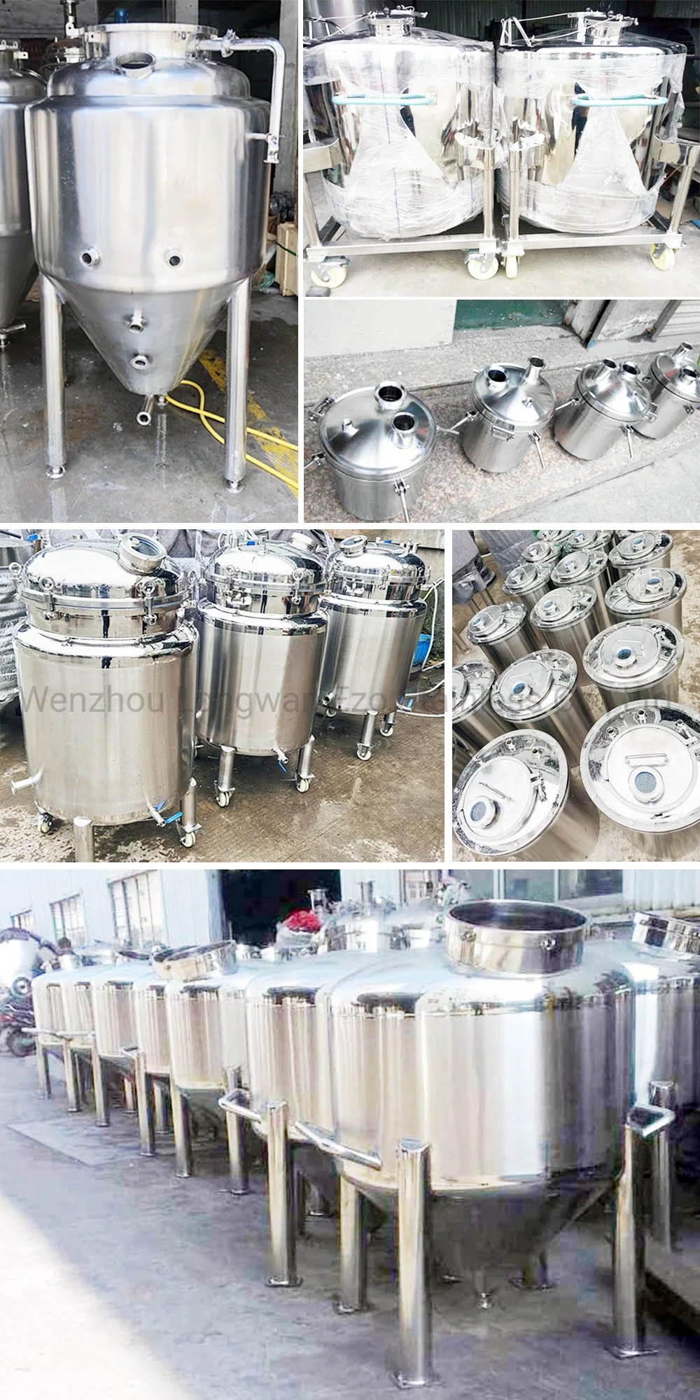 Stainless Steel Sanitary Universal Aseptic Vacuum Soap Vertical Jacketed Storage Tank Bioreactor