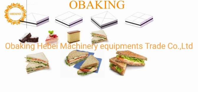 Obaking industrial Grade Bar Cake Production Line with Ice Cream or Jam Filled, Ultrasonic Cutter