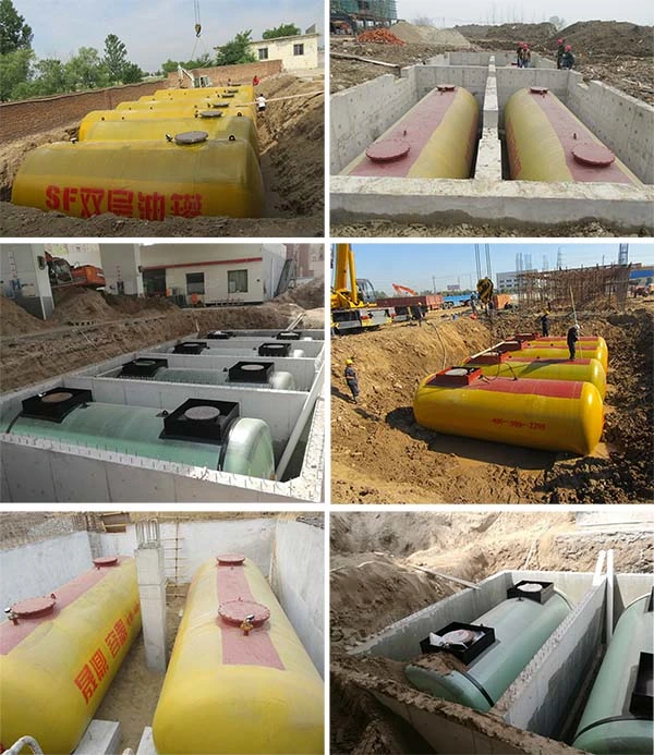 Double Wall Underground Storage Diesel and Gasoline Fuel Tank