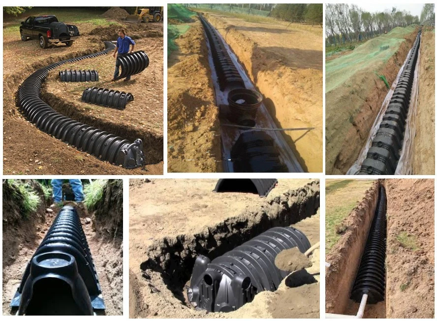 HDPE Bio Underground Sewage Drain System Infiltrator Tunnel Length 1150mm