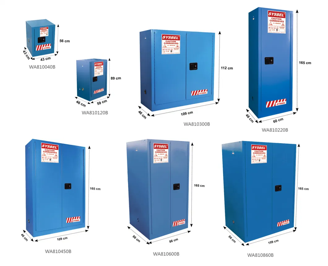 Factory Wholesale FM CE Osha 45 Gal Acid Corrosive Hazardous Chemicals Safety Storage Cabinet