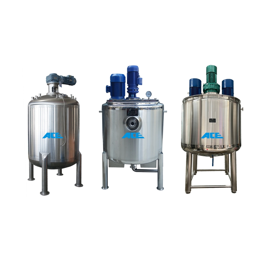 Stainless Steel 304 SS316 1500L Lubrication Grease Heating Melting Jacketed Vacuum Mixing Tank for Chemicals Products