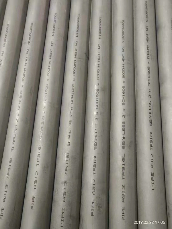 A312 A269 Tp316/316L Seamless Stainless Steel Pipe and Tube