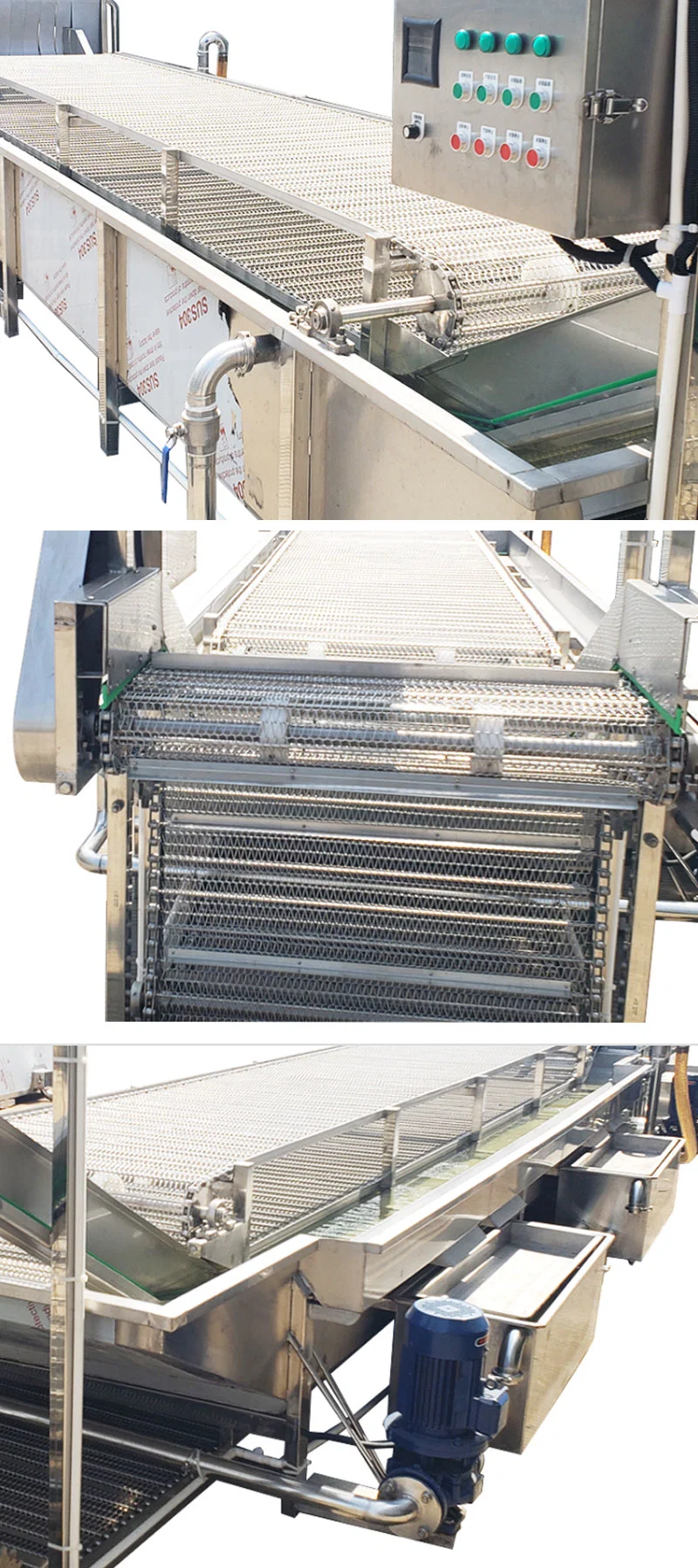 Vegetable and Fruit Tomatoes Carrots Mango Lemon Apple 304 Stainess Mesh Belt Fruit and Vegetable Drying Machine Tunnel Style Capacity 250kgs /H