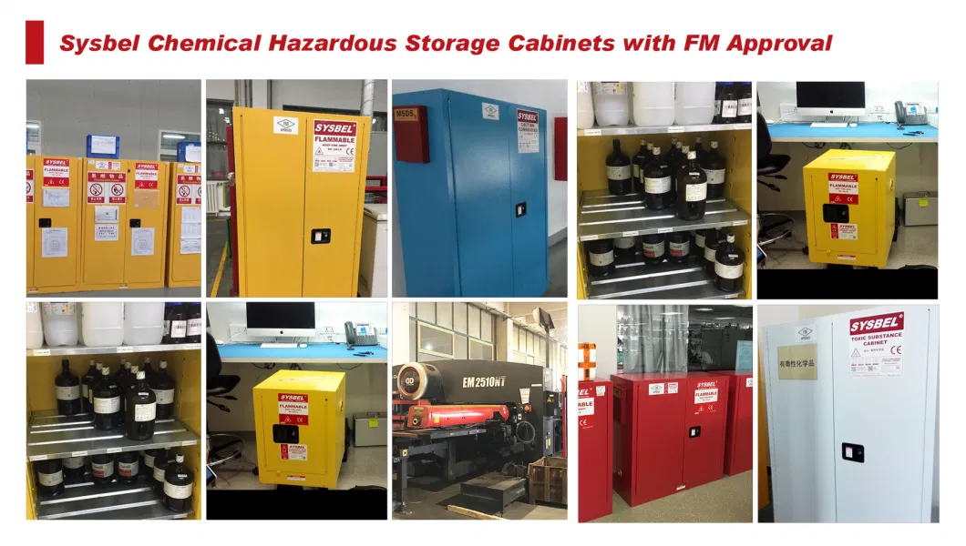 Factory Wholesale FM CE Osha 45 Gal Acid Corrosive Hazardous Chemicals Safety Storage Cabinet