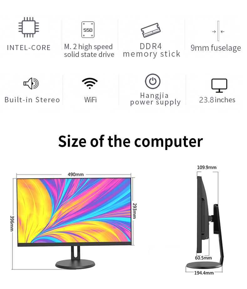 Yowxii 22 Inch DVD and SD Card Office All-in-One Computer