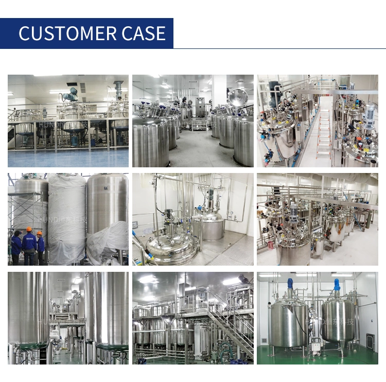 Electric Heating Liquid Powder Stainless Steel Mixing Tank with Inline High Shear Mixer