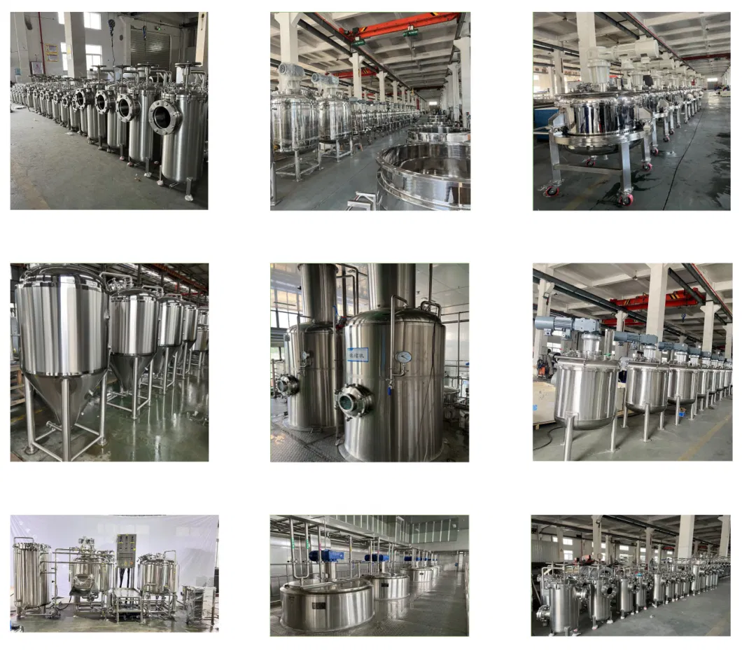 Mixing Heating Cooling Preservation Stainless Steel Storage Tanks