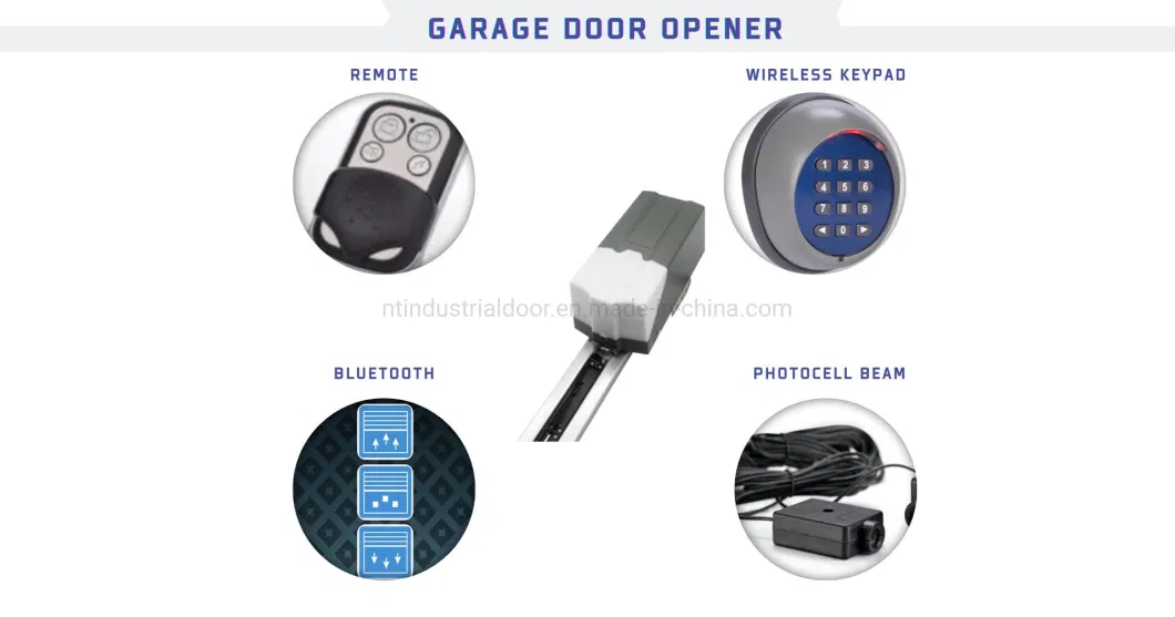 Factory Direct Sale Modern Design Best Price Remote Control Automatic Overhead Sectional Garage Door with Motor