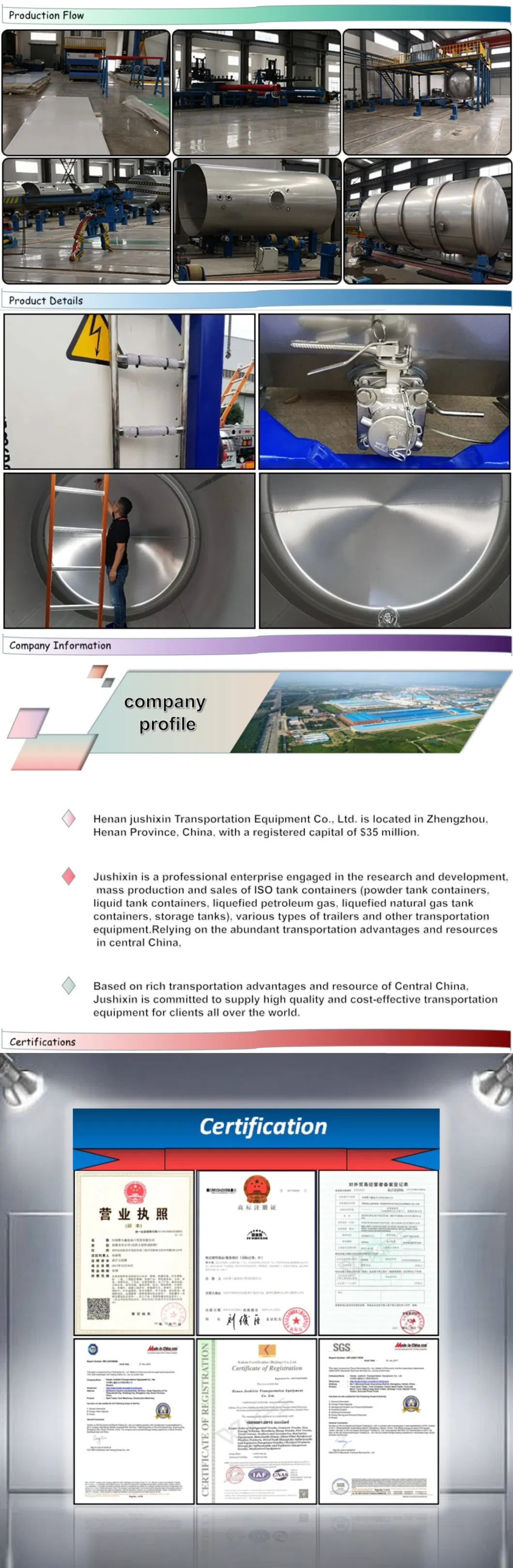 20FT 28cbm Hydrofluoric Acid Tank Container with 6mm Tank Thickness and PE Lining