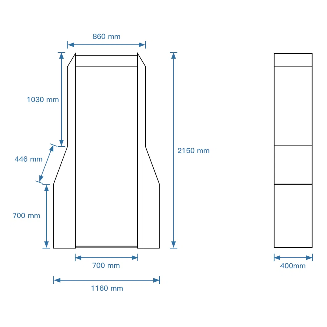 Automatic Booth Box Tunnel Gate Walk Through Door Disinfectant Disinfect Sterilization