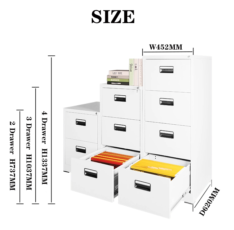 China Factory Metal Office Furniture Storage Vertical Drawer Office Cupboard Filing Cabinet
