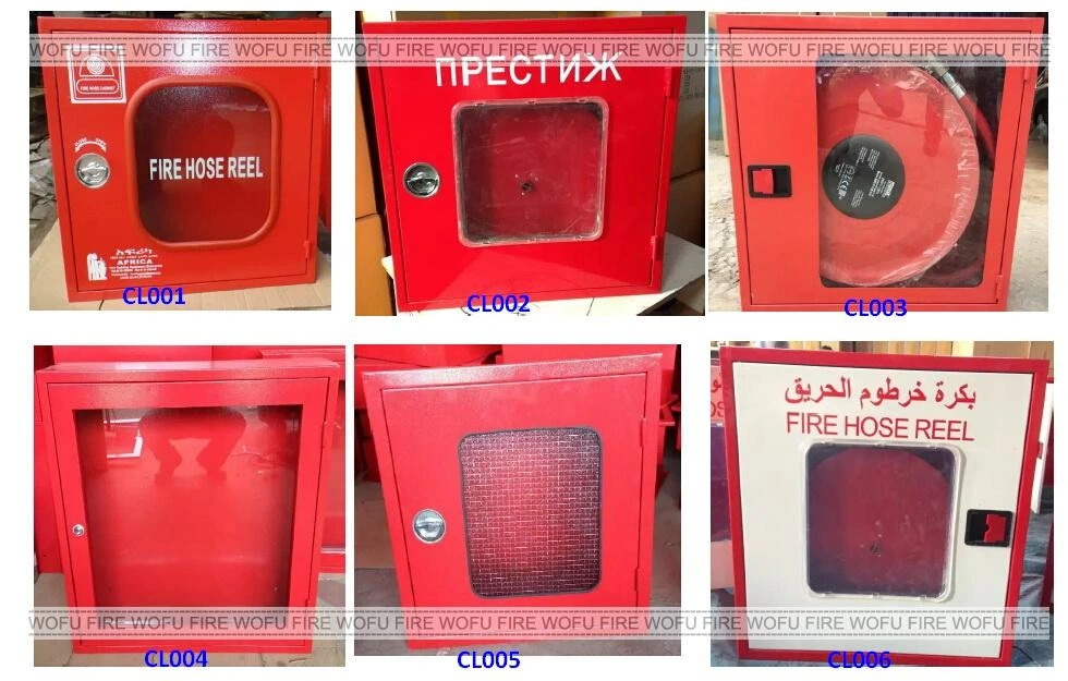 Fire Fighting Hose Reel Cabinet with Glass Window