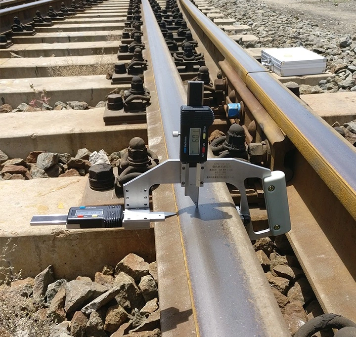 Rail Wear Gauge Railway Engineering Track Tools Inspection of Rail Wear Railway Maintenance Tools