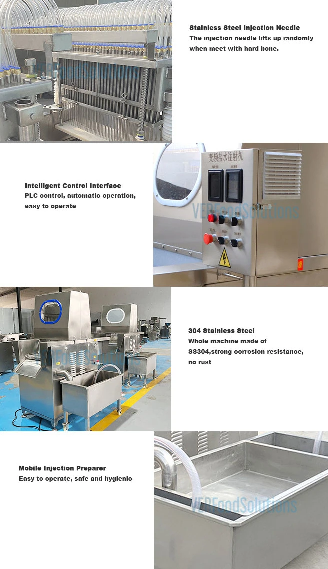 Automatic Salty Brine Salt Water Injector Saline Injector Injection Machine for Meat