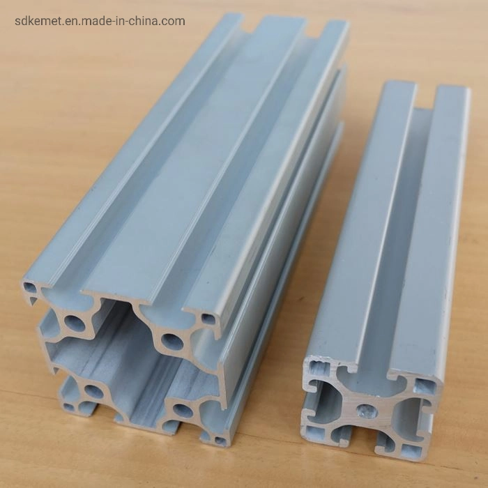 Anodized Silver Standard T Slot Profile Linear Rail Profile Aluminum Extrusion Profile for Industrial Use