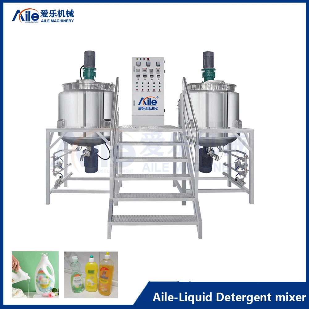 1000L/2000L/5000L Liquid Soap Detergent Shampoo Making Machine Cosmetics Homogenizer Mixing Tank Agitator