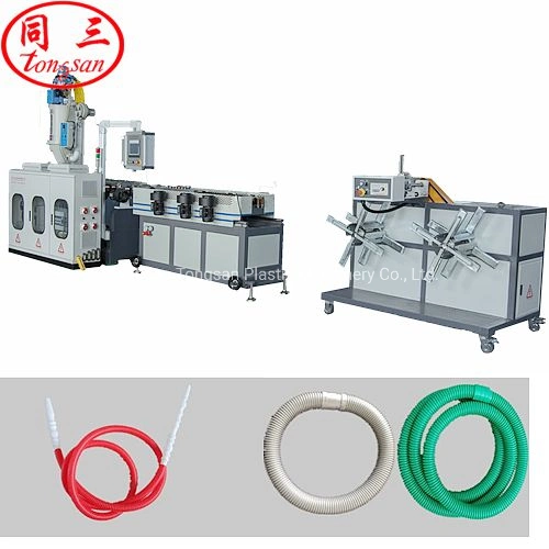 Plastic Corrugated Pipe Extrusion Machine Making Drain Hose for Washing Machine