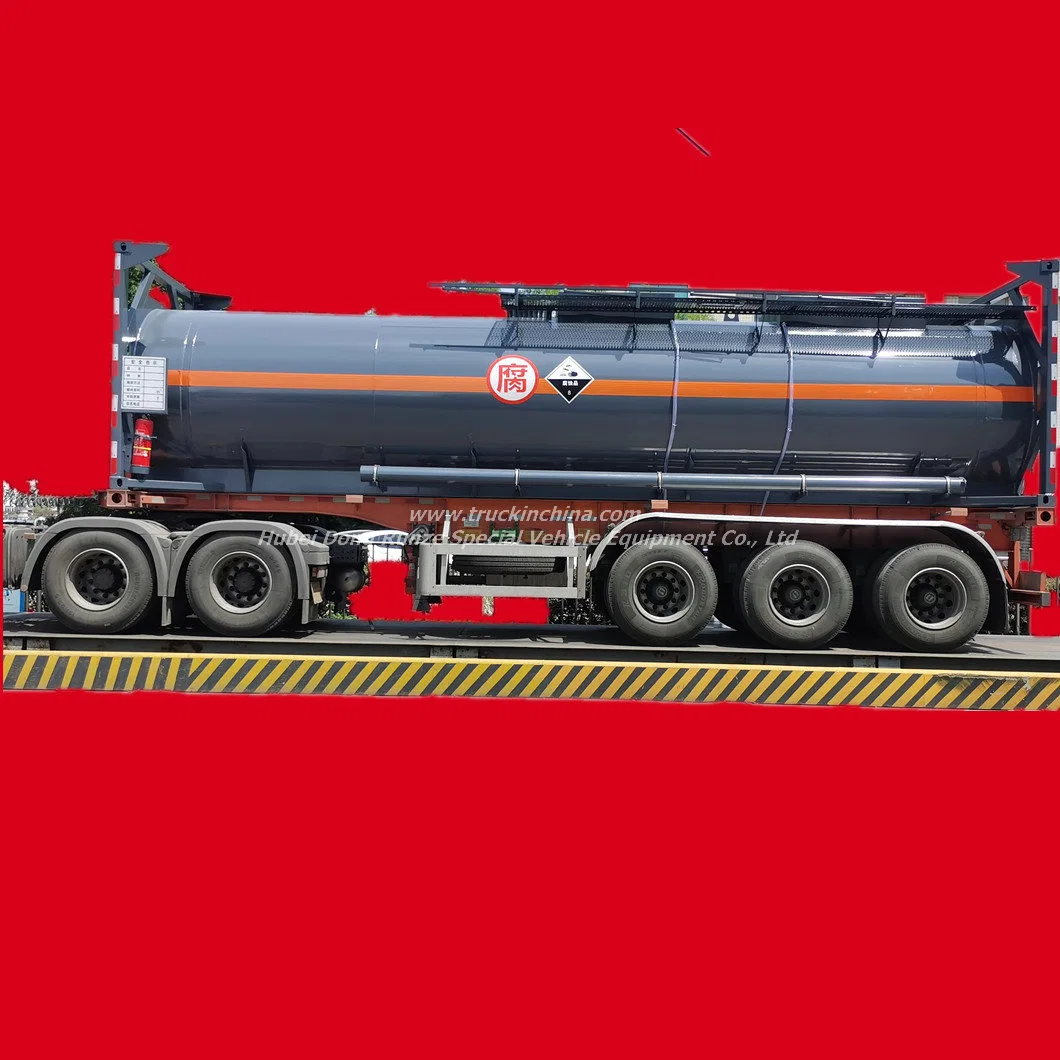 30FT Un 2031 Portable Tank for Corrosive Concentrated Nitric Acid Hno3 (Pure Aluminium Tank 22CBM)