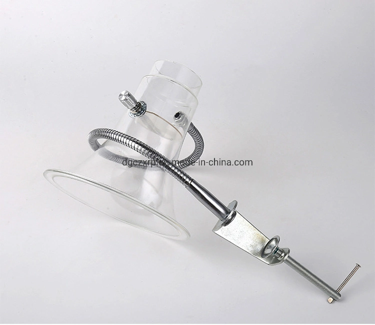 Plastic Transparent Assembly Line Smoking Suction Vent Exhaust Gas Collecting Hood Ventilation