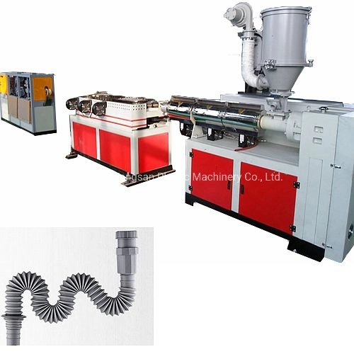 Plastic Corrugated Pipe Extrusion Machine Making Drain Hose for Washing Machine