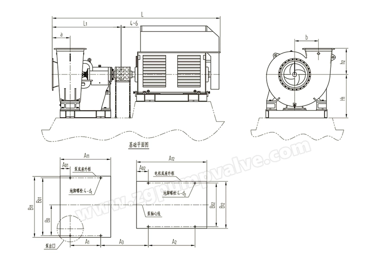 China Horizontal Stainless Steel Chemical Mixed Flow Centrifugal Process Pump