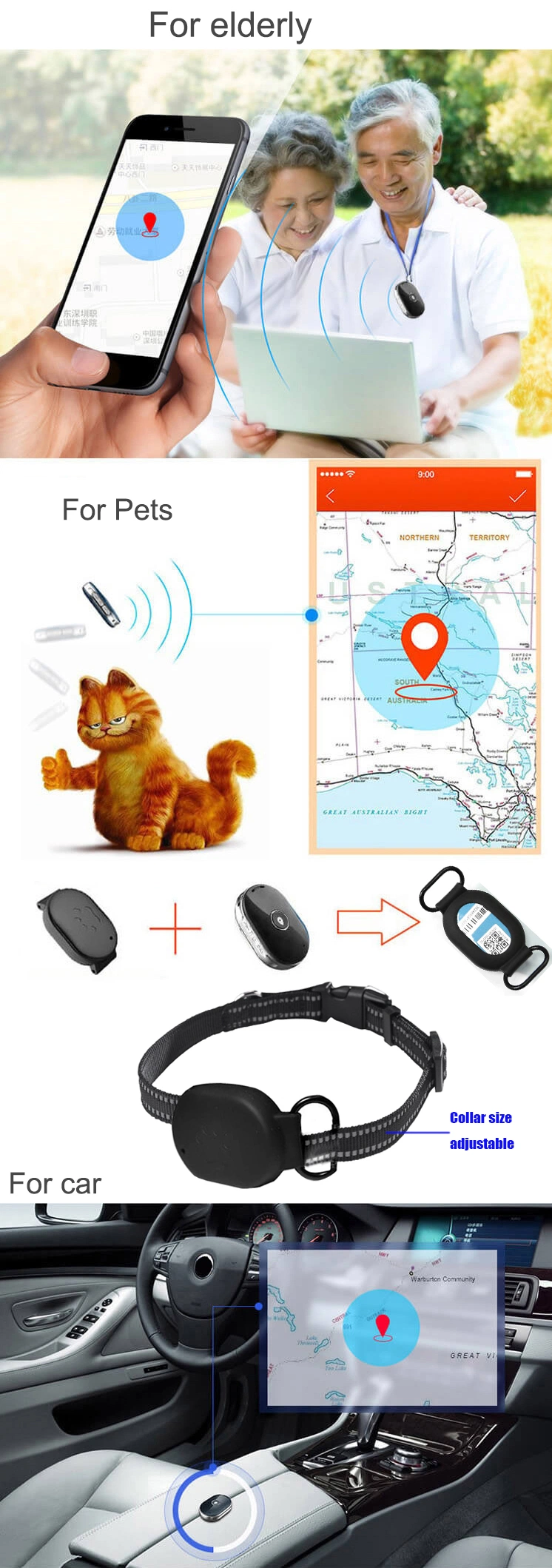 Best IP67 Waterproof 2G GSM Mini Tracker Personal GPS Tracking Device with Real Time Google Map Positioning PM01