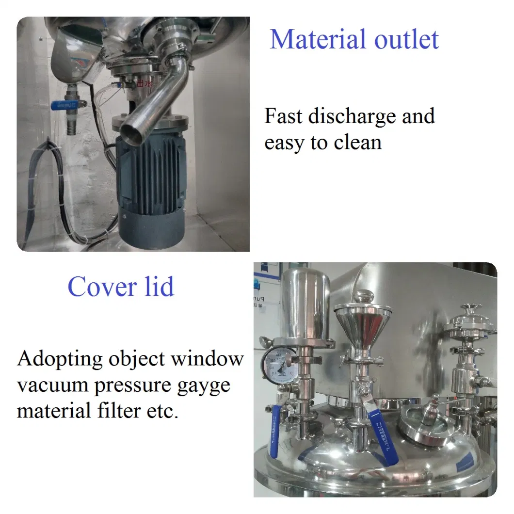 Vacuum Ointment Lotion Cream Soap Emulsifier Homogenizer Price Tank Automotive Mixing Making Machine