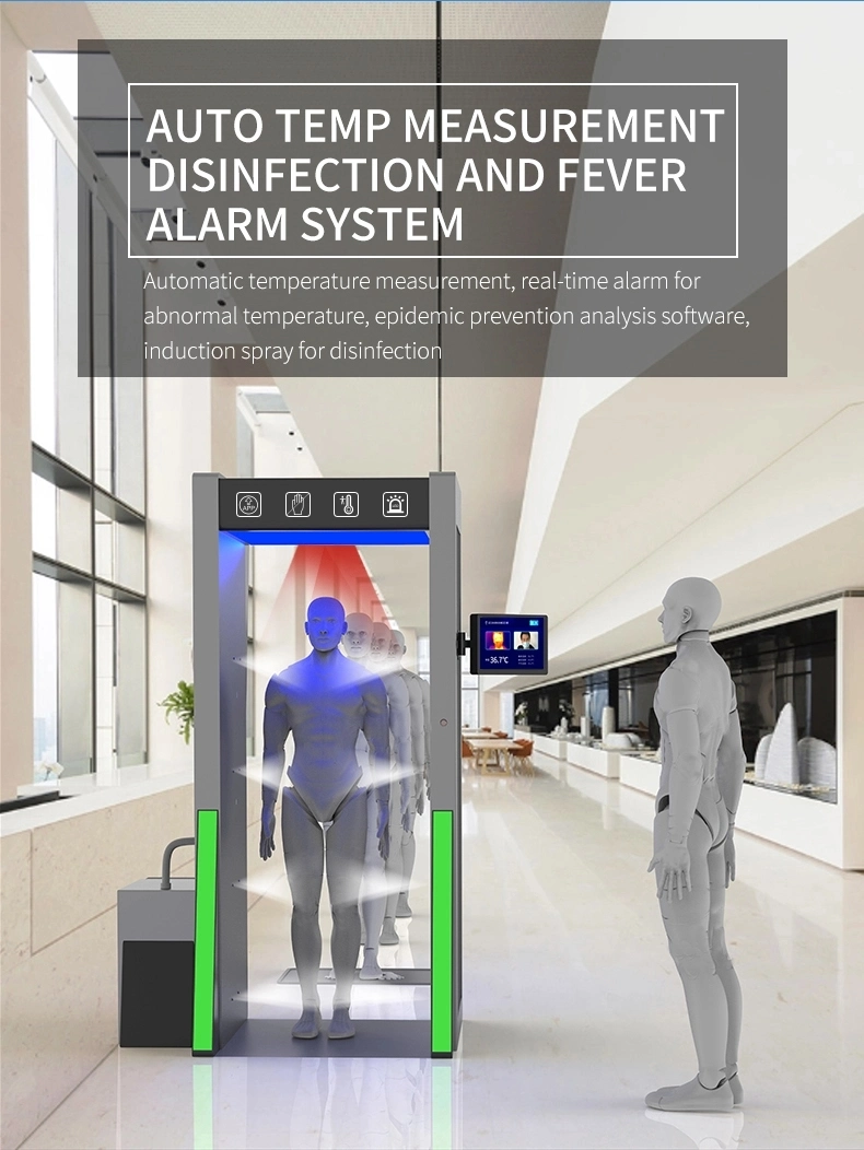 Full Automatic Intelligent Ultraviolet Authorization Thermometer Disinfection Door