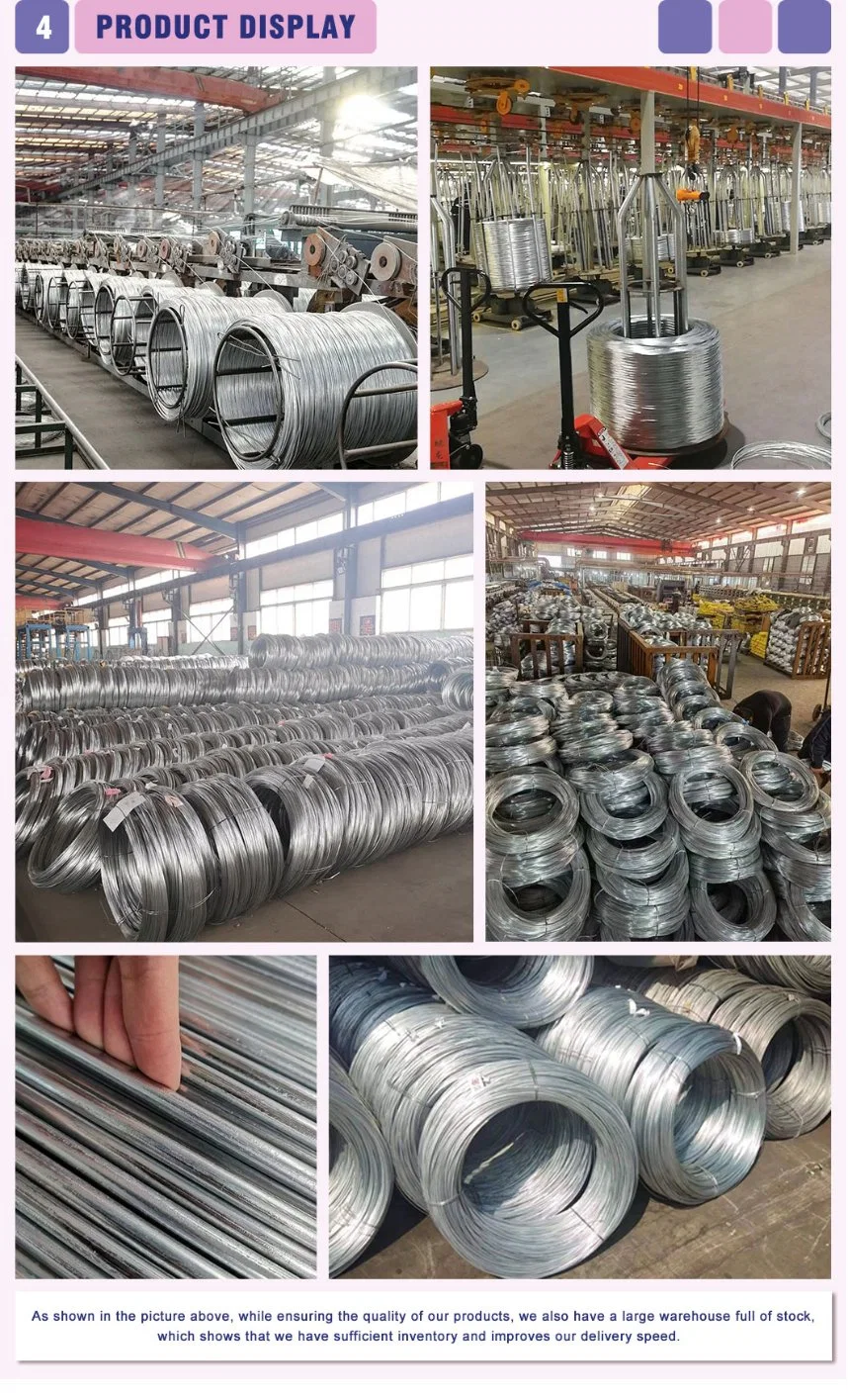 Galvanised Rod 0.3mm High Tensile Galvanized Steel Wire Gi Wire