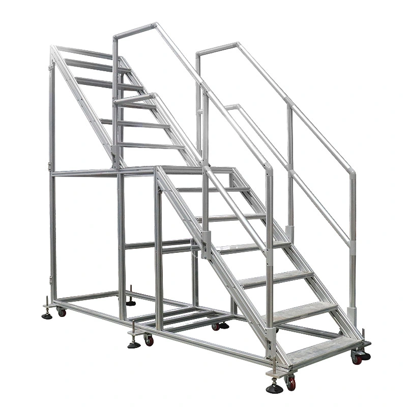 Aluminum Assembly Modular Ladder Platform Catwalks for Machine Maintenance