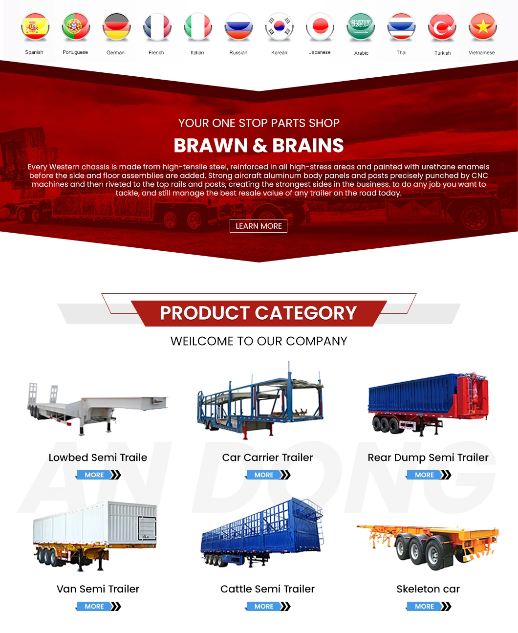 Anton Truck Trailers, Mixers, Container Chassis, Frame Production