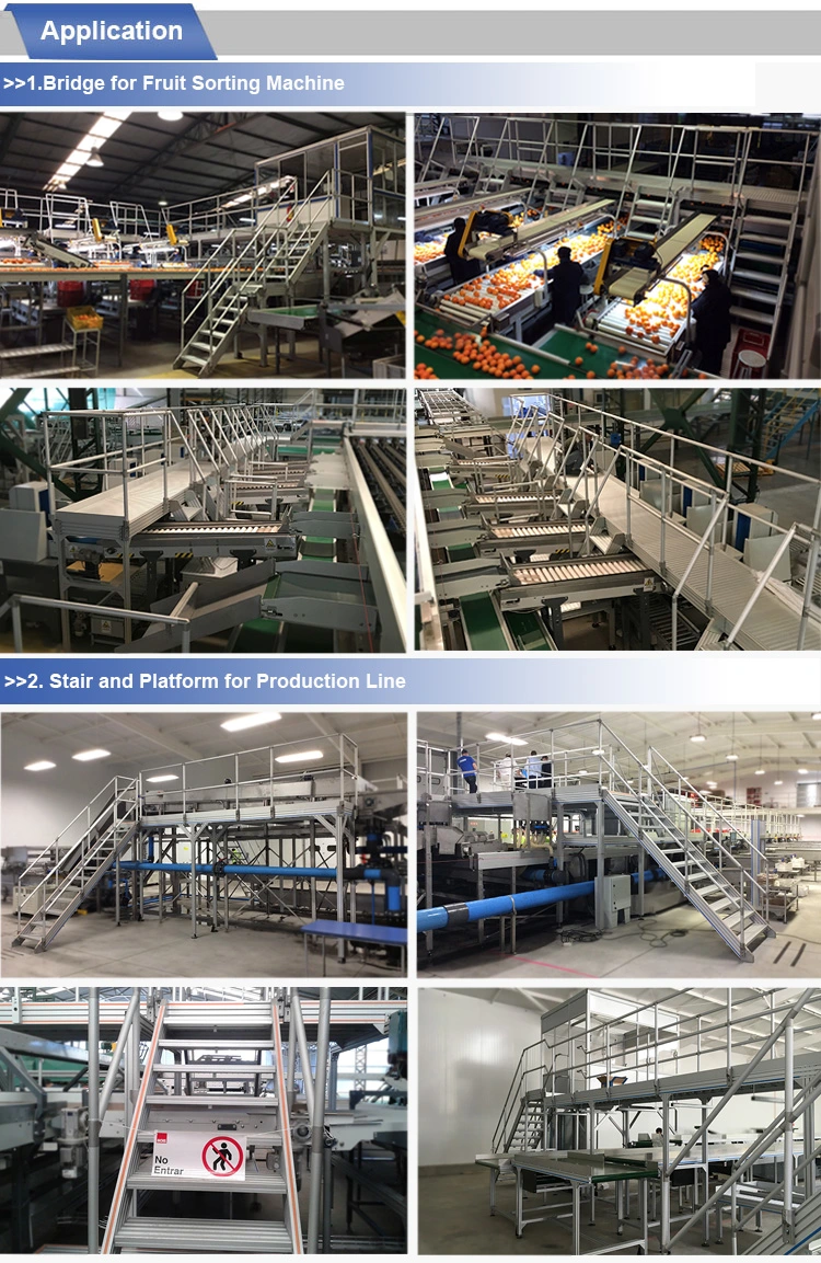 Aluminum Assembly Modular Ladder Platform Catwalks for Machine Maintenance