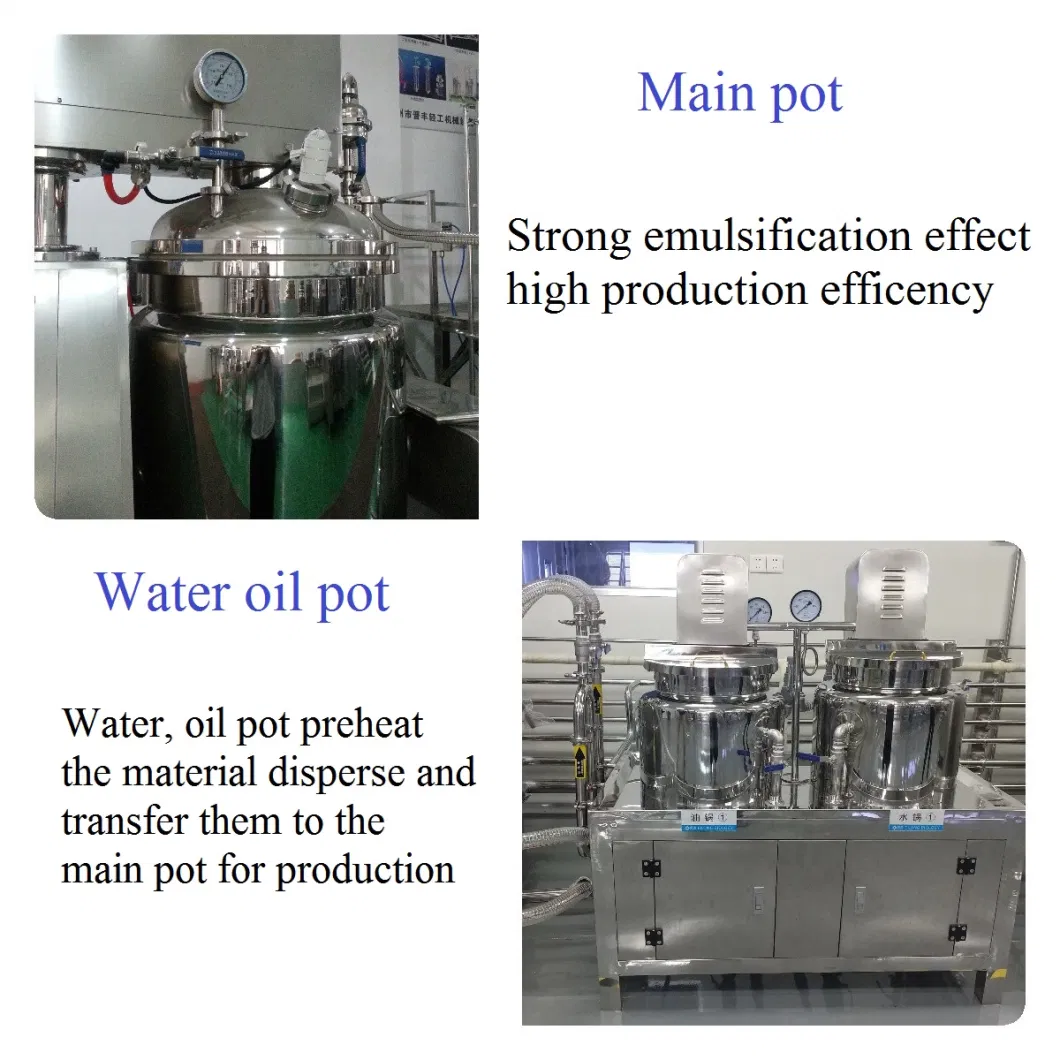 Vacuum Ointment Lotion Cream Soap Emulsifier Homogenizer Price Tank Automotive Mixing Making Machine