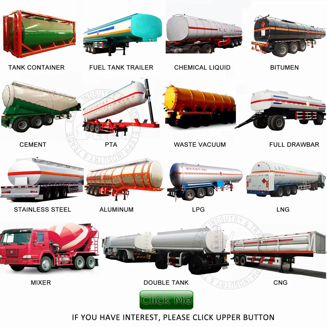 Without Air Compressor Self Tipper Dump Semi Trailer Bulk Cement Tank