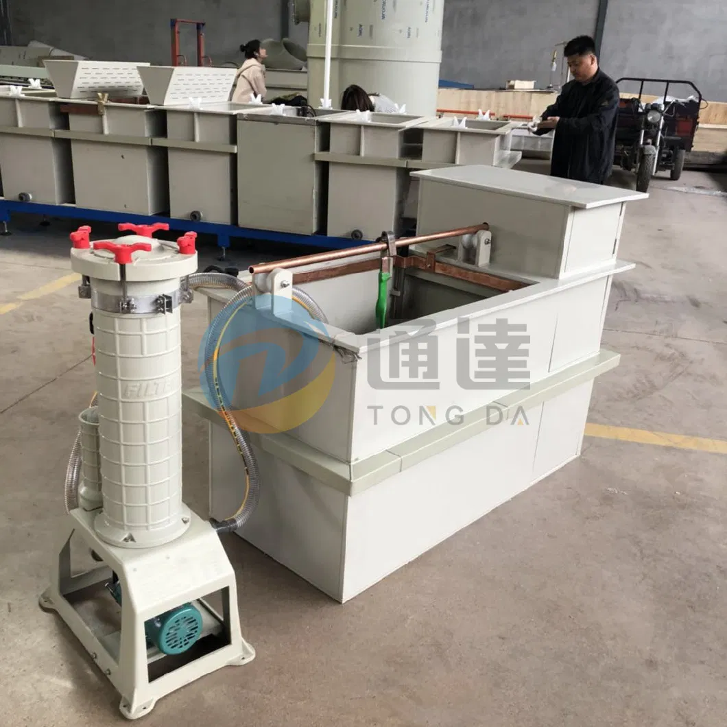 Nickel Chrome Plating Tank Electroplating Machine Copper Plating Acid and Alkaline Resistant Electroplating Bath Plastic PP Plating Tank Electroplating Tanks