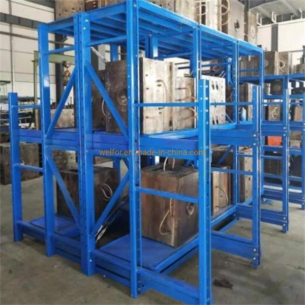 Semi-Open Warehouse Heavy Duty Drawer Type Mold Rack with Crane