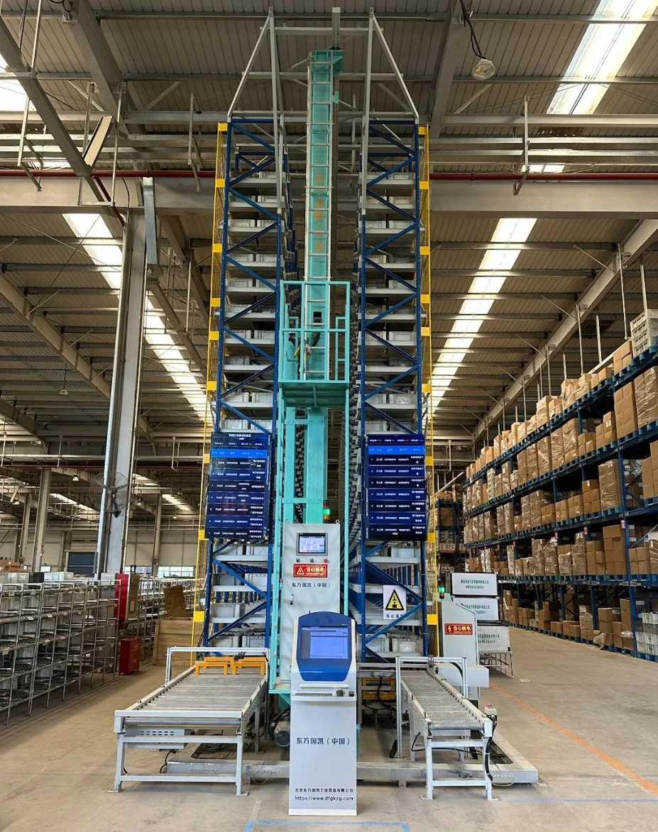 Q235B Laser Addressing or Barcode Positioning Straight Rail Stacker