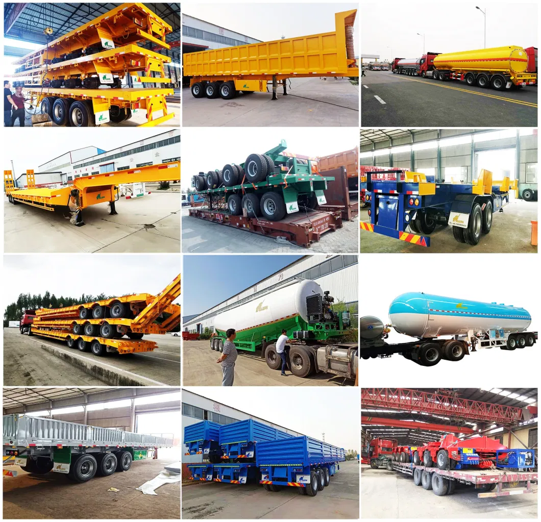 Without Air Compressor Self Tipper Dump Semi Trailer Bulk Cement Tank